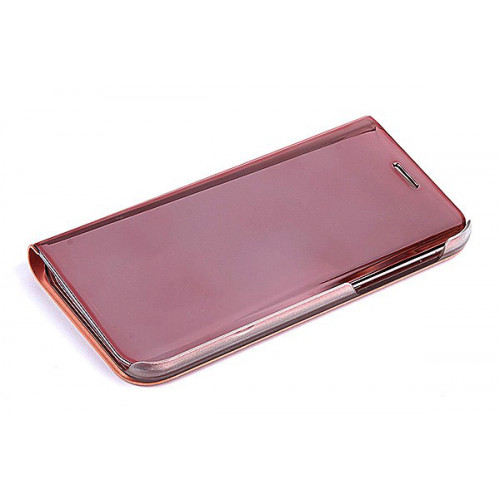 Розовый зеркальный чехол Clear View Cover для Samsung Galaxy A5 2017