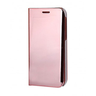 Розовый зеркальный чехол Clear View Cover для Samsung Galaxy A5 2017