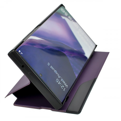Кожаный чехол Clear View Standing для Samsung Galaxy Note 20 Ultra (N985F) фиолетовый