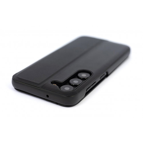 Кожаный чехол Clear View Standing для Samsung Galaxy S23 (SM-S911) черный
