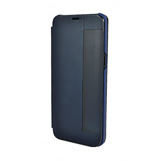 Чехол из кожи Clear View Standing для Samsung Galaxy S8 синего цвета