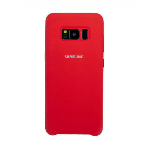 Защитный красный бампер Silicon Silky And Soft-Touch Finish для Samsung Galaxy S8