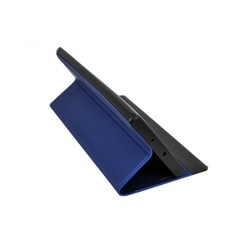 Ярко-синий чехол Clear View Standing для Samsung Galaxy Note 10 Plus с интерактивной полосой