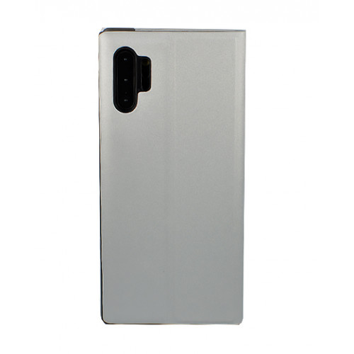 Чехол Clear View Standing для Samsung Galaxy Note 10 Plus серебряный