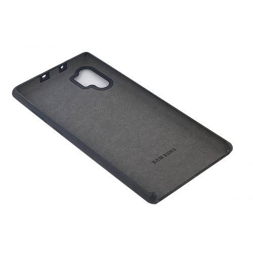 Фирменный бампер Silicon Silky And Soft-Touch Finish для Samsung Galaxy Note 10 Plus (N975) серого цвета