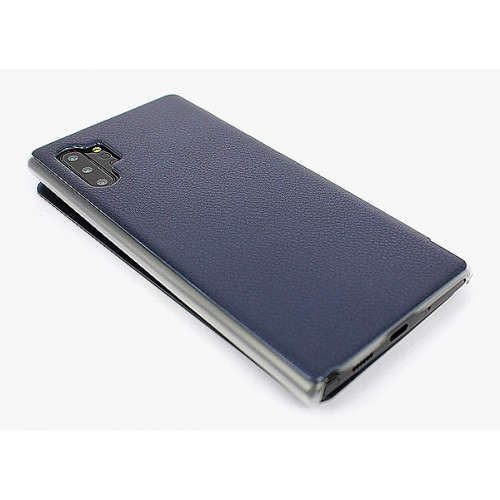 Синий чехол Clear View Standing для Samsung Galaxy Note 10 Plus