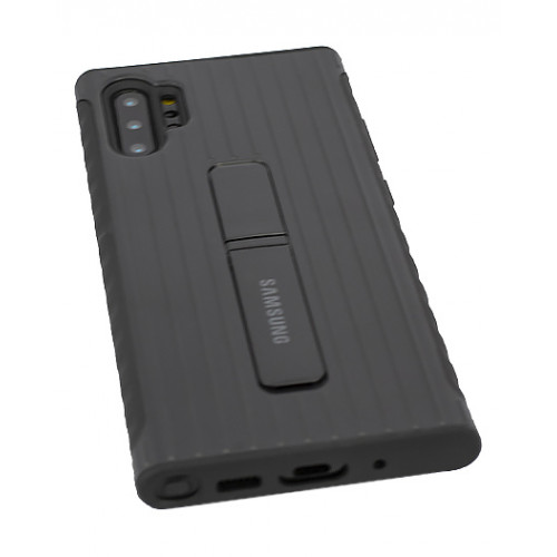 Черный защитный чехол-подставка Protective Standing Cover для Samsung Galaxy Note 10 Plus