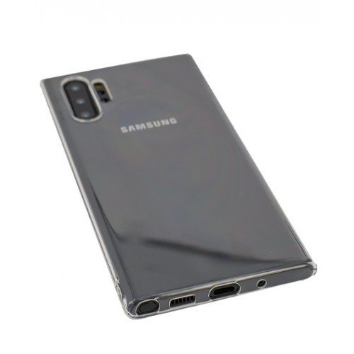 Фирменный силиконовый прозрачный бампер для Samsung Galaxy Note 10 Plus