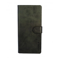 Фирменный кожаный черный чехол для Samsung Galaxy Note 20 Ultra с магнитной застежкой и отделом для пластиковых карт