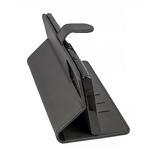 Фирменный кожаный черный чехол для Samsung Galaxy Note 20 Ultra (N985F) с магнитной застежкой и отделом для пластиковых карт