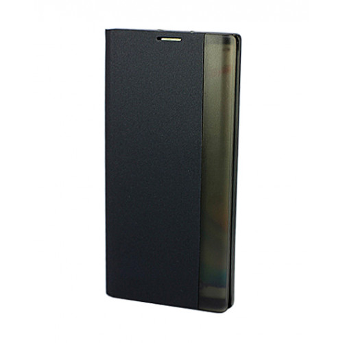 Темно-синий чехол Clear View Standing для Samsung Galaxy Note 20 Ultra (N985) с интерактивной полосой