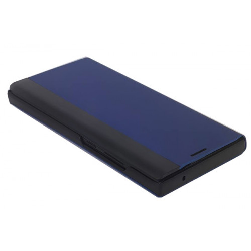 Синий чехол Clear View Standing для Samsung Galaxy Note 20 Ultra (N985) с интерактивной полосой