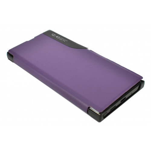 Кожаный чехол Clear View Standing для Samsung Galaxy Note 20 Ultra (N985F) фиолетовый