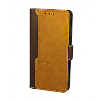 Фирменный кожаный коричневый чехол для Samsung Galaxy Note 20 Ultra с магнитной застежкой и отделом для пластиковых карт