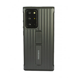 Черный фирменный защитный чехол-подставка Protective Standing Cover для Samsung Galaxy Note 20 Ultra