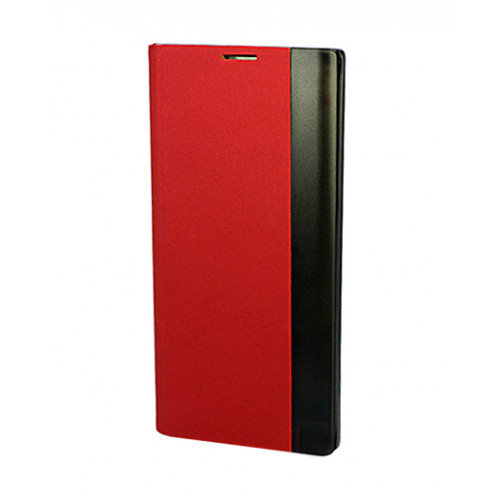 Красный чехол Clear View Standing для Samsung Galaxy Note 20 Ultra (N985) с интерактивной полосой