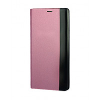 Розовый чехол Clear View Standing для Samsung Galaxy Note 20 Ultra с интерактивной полосой