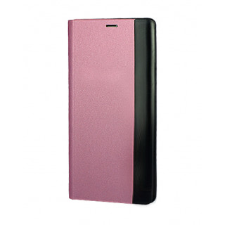 Розовый чехол Clear View Standing для Samsung Galaxy S20 FE с интерактивной полосой