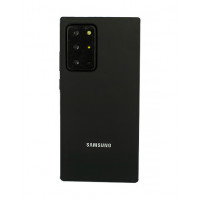 Защитный оригинальный черный бампер Silicon Silky And Soft-Touch Finish для Samsung Galaxy Note 20 Ultra