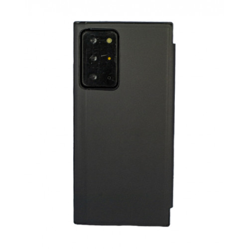 Черный кожаный премиум чехол-обложка для Samsung Galaxy Note 20 Ultra (N985F) с отделом для пластиковых карт