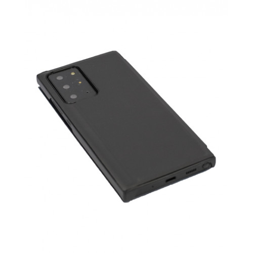 Черный зеркальный чехол Clear View Cover для Samsung Galaxy Note 20 Ultra (SM-N985F)