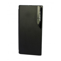 Кожаный чехол Clear View Standing для Samsung Galaxy Note 20 Ultra черный