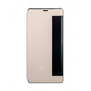 Чехол из кожи Clear View Standing для Samsung Galaxy Note 8 бледно-розового цвета