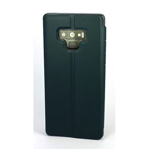 Кожаный чехол Clear View Standing для Samsung Galaxy Note 9 темно-бирюзовый