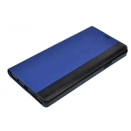 Синий чехол Clear View Standing для Samsung Galaxy Note 9 с интерактивной полосой