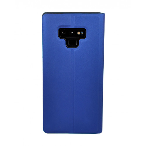 Синий чехол Clear View Standing для Samsung Galaxy Note 9 с интерактивной полосой