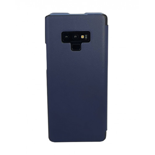 Чехол из кожи Clear View Standing на Samsung Galaxy Note 9 синий