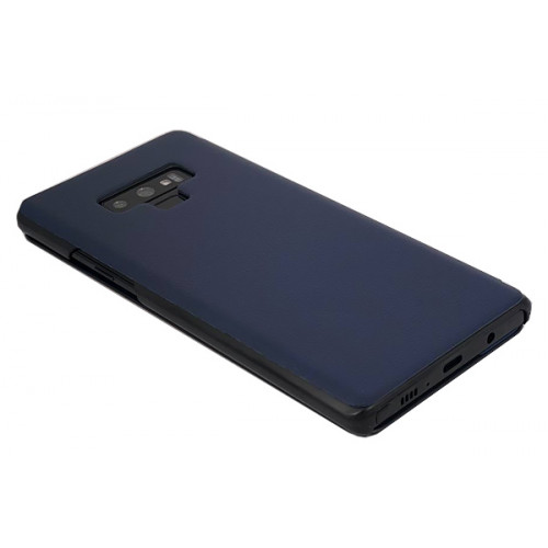 Чехол из кожи Clear View Standing на Samsung Galaxy Note 9 синий