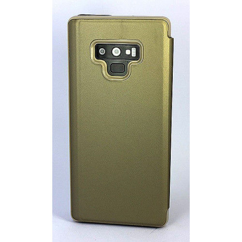 Золотой зеркальный чехол Clear View Cover для Samsung Galaxy Note 9