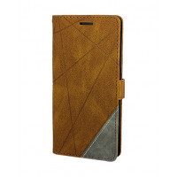 Коричневый кожаный чехол-книжка для Samsung Galaxy Note 9 с отделом для пластиковых карт 