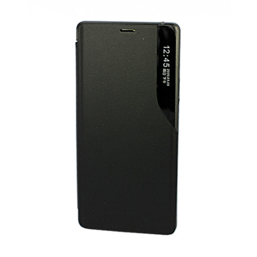 Кожаный чехол Clear View Standing для Samsung Galaxy S22 Ultra (SM-S908U) черный