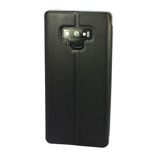Кожаный чехол Clear View Standing для Samsung Galaxy Note 9 черный