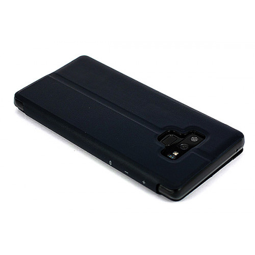 Кожаный чехол Clear View Standing для Samsung Galaxy Note 9 темно-синий