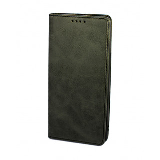 Черный кожаный премиум чехол-книжка для Samsung Galaxy Note 9 с отделом для пластиковых карт и магнитной крышкой