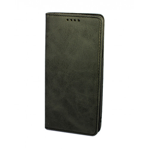 Черный кожаный премиум чехол-книжка для Samsung Galaxy Note 9 с отделом для пластиковых карт