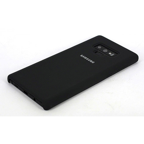 Фирменный бампер Silicon Silky And Soft-Touch Finish для Samsung Galaxy Note 9 черного цвета