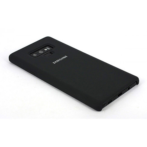 Фирменный бампер Silicon Silky And Soft-Touch Finish для Samsung Galaxy Note 9 черного цвета