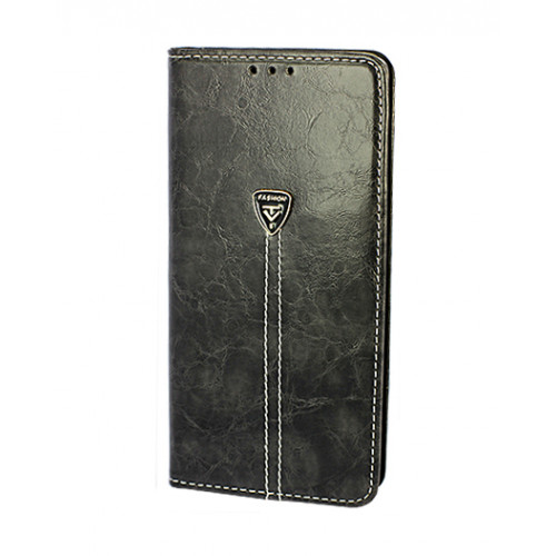 Дизайнерский черный кожаный чехол-книжка для Samsung Galaxy Note 9 с отделом для пластиковых карт