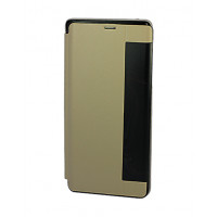 Чехол из кожи Clear View Standing для Samsung Galaxy Note 9 золотого цвета