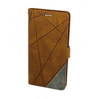 Коричневый кожаный чехол-книжка для Samsung Galaxy Note 10 Plus с отделом для пластиковых карт