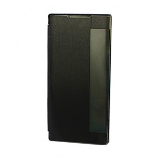 Чехол из кожи Clear View Standing для Samsung Galaxy Note 10 Plus черного цвета