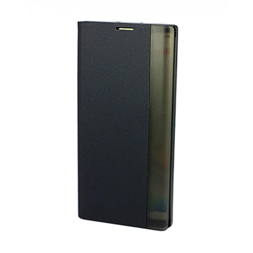 Темно-синий чехол Clear View Standing для Samsung Galaxy Note 10 Plus с интерактивной полосой