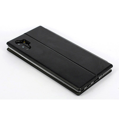 Черный чехол Clear View Standing для Samsung Galaxy Note 10 Plus с интерактивной полосой