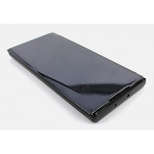 Черный зеркальный чехол Clear View Cover для Samsung Galaxy Note 10 Plus