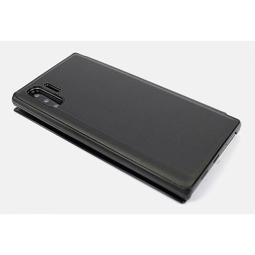 Черный зеркальный чехол Clear View Cover для Samsung Galaxy Note 10 Plus