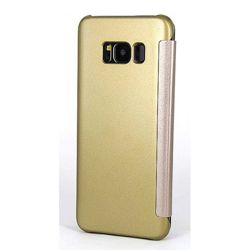 Золотой чехол Clear View Cover с полупрозрачной лицевой крышкой для Samsung Galaxy S8 Plus